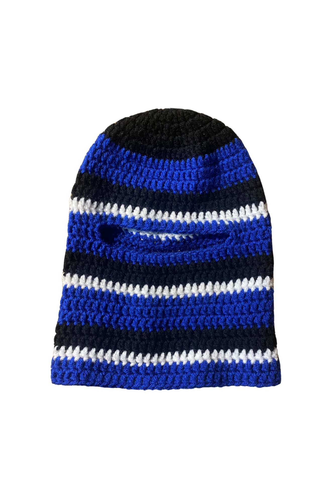 Black-Blue Skullie Mask / Beanie Hat